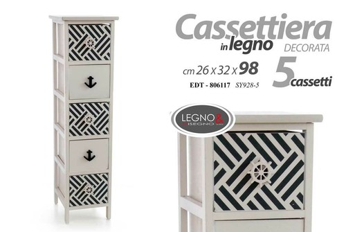 Mobile cassettiera legno - cassettiera,