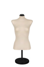 Busto corto donna base legno nera Ecru'