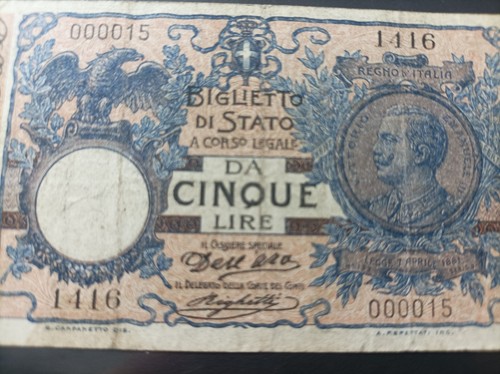 Lire biglietto stato a - 5,