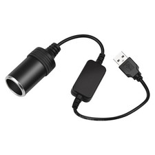 Convertitore a Presa Accendisigari per Auto Da 5V USB Maschio a 12V Femmina; Con
