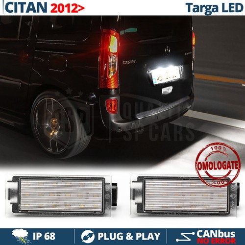 Luci targa led - per, mercedes