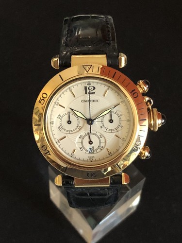 Cartier pasha cronografo oro - cartier,