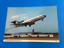 LUFTHANSA BOEING 727 EUROPA JET - Cartolina Aereo Airplane AEREONAUTICA MILITARE