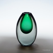 Vaso vintage in vetro di