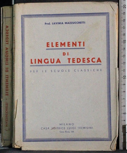 Elementi lingua tedesca - tedesca, per