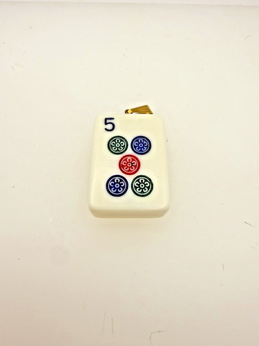 Ciondolo piastrelle mahjong - piastrelle, 5
