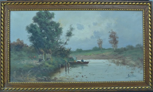 Quadro ancien19ème paesaggio - ancien19ème,