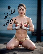 Foto firmata Gal Gadot 8x10 ristampa Wonder Woman autografata spedizione veloce gratuita 
