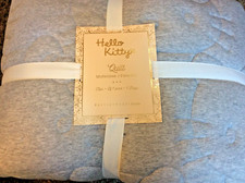 Trapunta Pottery Barn Teen Hello Kitty F/Q reversibile jersey erica L grigio regina