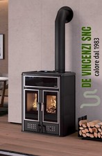 TERMOSTUFA LEGNA/PELLET KLOVER DUAL CON DOPPIA CAMERA DI COMBUSTIONE  (conto t.)