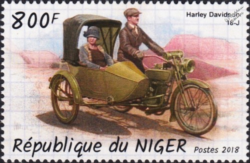 Timbro moto sidecar - moto, harley