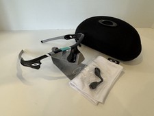 Occhiali da sole NUOVI 100% Oakley Radar 30 anni Heritage montatura nera NUOVI VECCHIO MAGAZZINO