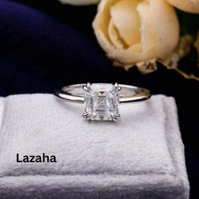 1 Ct White Asscher Moissanite