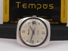 BULOVA AUTOMATIC DATE 687 11BLACD JUST SERVICED STAINLESS STEEL YEARS '70 WATCH