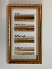 Cornice su misura in legno DORATO - Vari colori - TUTTE LE MISURE - artigianale