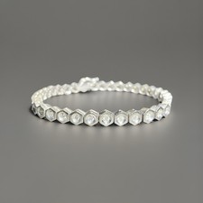 Bracciale oro bianco 750 - bracciale,