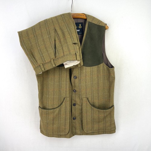 Barbour tweed shooting vest - vest, &
