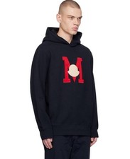 Felpa con cappuccio MONCLER Navy Appliqué