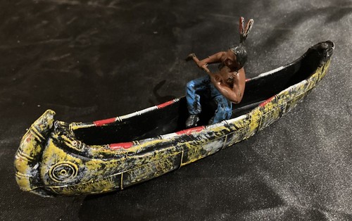 Canoa con indiano due - canoa, penne