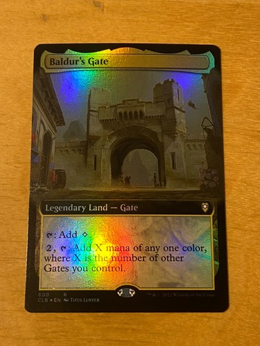 Baldur gate borderless foil - baldur's,