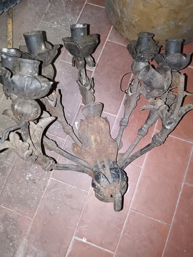Candelabro parete ferro - parete, in