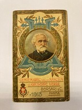 10493 CALENDARIETTO 1913 CENTENARIO GIUSEPPE VERDI BORSARI PARMA