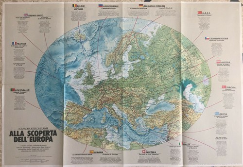 Poster mappa carta geografica - poster,