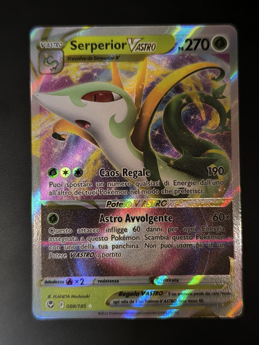 Carta pokémon serperior - carta, v