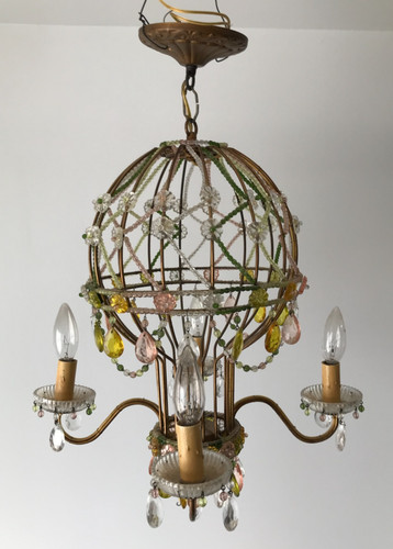 Antico lampadario mongolfiera