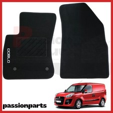 TAPPETI FIAT DOBLO VAN DAL 2009 AL 2021 IN MOQUETTE CON RICAMO E 2 FISSAGGI 2PZ