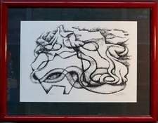 GERARDO DOTTORI  COMPOSIZIONE- LITOGRAFIA FIRMATA NUMERATA CON CORNICE