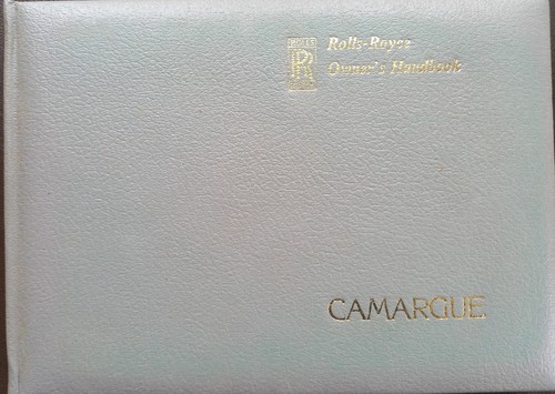 Rolls royce camargue manuale - camargue,