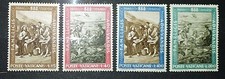Francobolli Vaticano Lotta contro la Fame serie Mi 423/426 Sc 356/359 1963