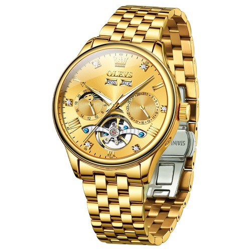 Orologio automatico uomo olevs - uomo,