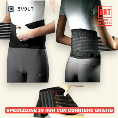 Fascia lombare magnetica - fascia,