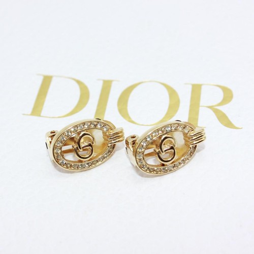Orecchini dior logo strass - orecchini,