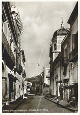 da1119 cartolina forio isola d'ischia piazza centrale provincia di napoli