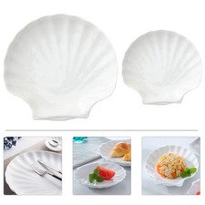  2 Pcs Piatto Conchigliaa Vassoi Da Portata Di Cibo Per La Casa Vassoio Dessert