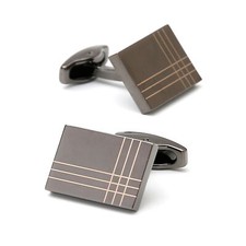 Gemelli uomo moda rettangolari