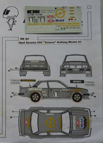Opel ascona 400 rally - 1/43,