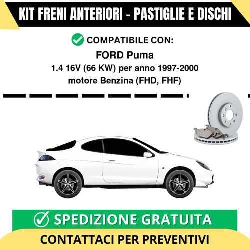 Kit freni anteriori ford puma - kit,