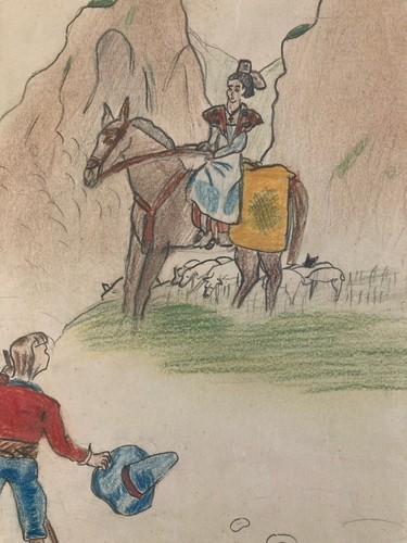 Bellissimo disegno bambino - disegno, di