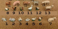18 animals terracotta sheep