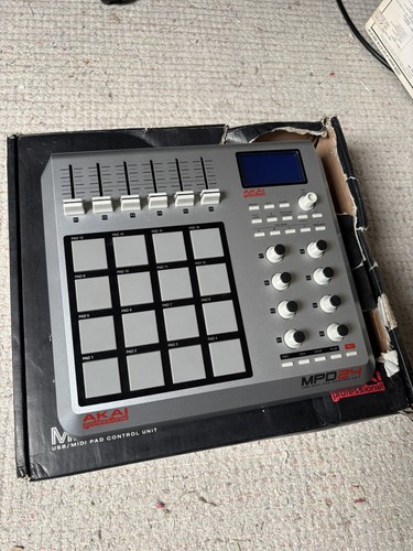 Boxed akai mpd24 midi drum - drum, pad