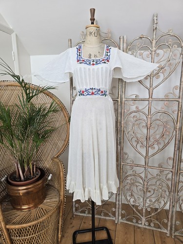 Abito midi vintage ricamato