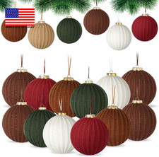 12 Pack Crochet Christmas Ball