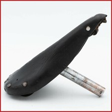 SELLA SELLA PELLE VINTAGE ANNI 40 50 STRADA CORSA BICI EROICA REGGISELLA OLD EROICA