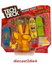 Tech Deck THE SIMPSONS BOARD SHOP Homer Bart Krusty nuovo/sigillato set raro!