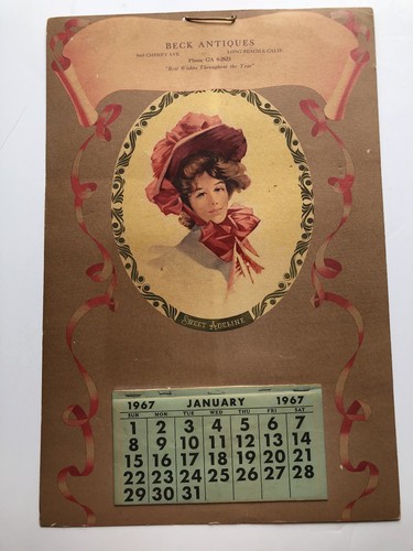 Calendario pubblicitario 1967