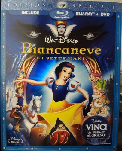 Biancaneve sette nani blu - biancaneve,
